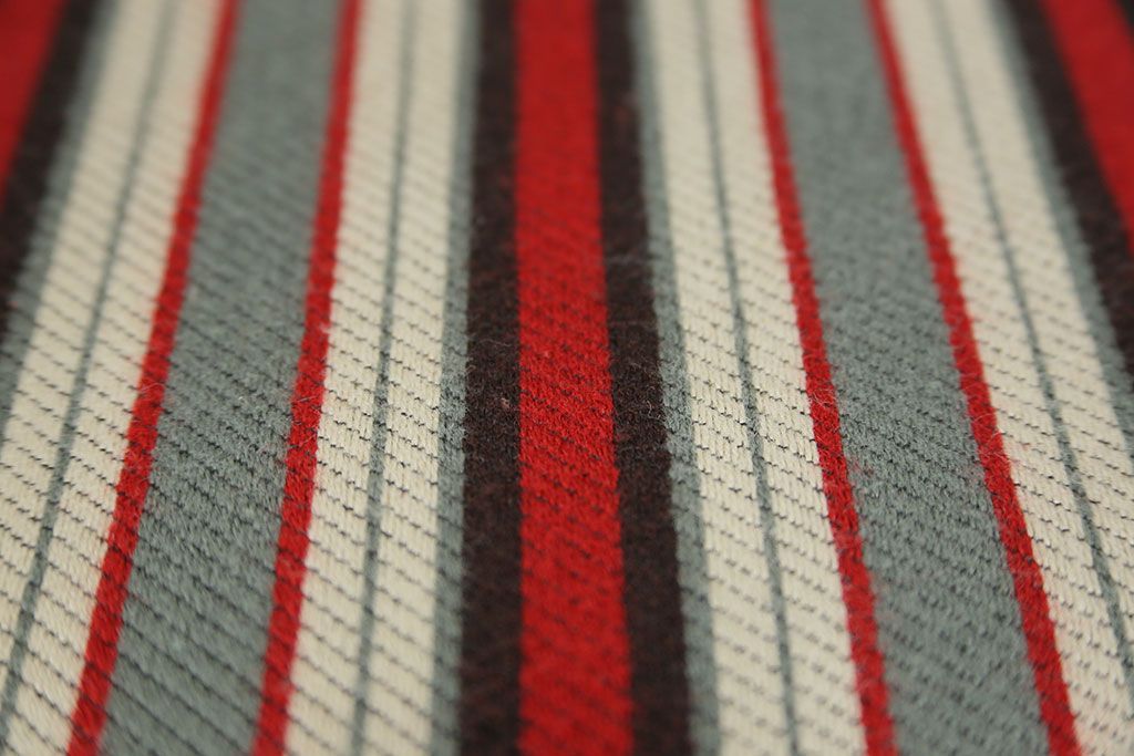 レトロ家具　昭和レトロ 1970年代 ストライプ柄アームチェア(1)(椅子、イス)