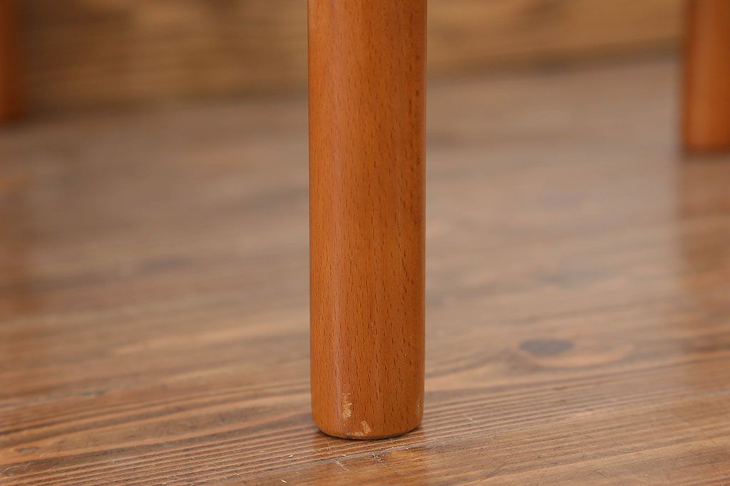 レトロ家具　昭和レトロ 1970年代 ストライプ柄アームチェア(2)(椅子、イス)