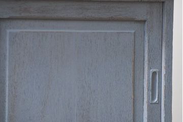 アンティーク家具　アンティークペイント 上質な作りのブックケース(本箱、食器棚、キャビネット)