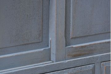 アンティーク家具　アンティークペイント 上質な作りのブックケース(本箱、食器棚、キャビネット)