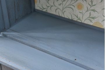 アンティーク家具　アンティークペイント 上質な作りのブックケース(本箱、食器棚、キャビネット)