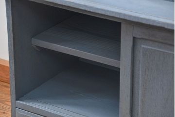 アンティーク家具　アンティークペイント 上質な作りのブックケース(本箱、食器棚、キャビネット)