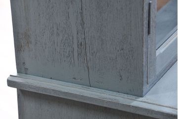 アンティーク家具　アンティークペイント 上質な作りのブックケース(本箱、食器棚、キャビネット)