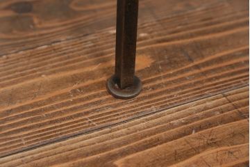 アンティーク家具　アンティーク 重量感のある鉄脚の椅子　2脚セット(2)　(イス)