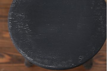 アンティーク家具　アンティークペイント かわいい丸椅子(スツール、丸椅子)