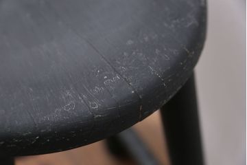 アンティーク家具　アンティークペイント かわいい丸椅子(スツール、丸椅子)