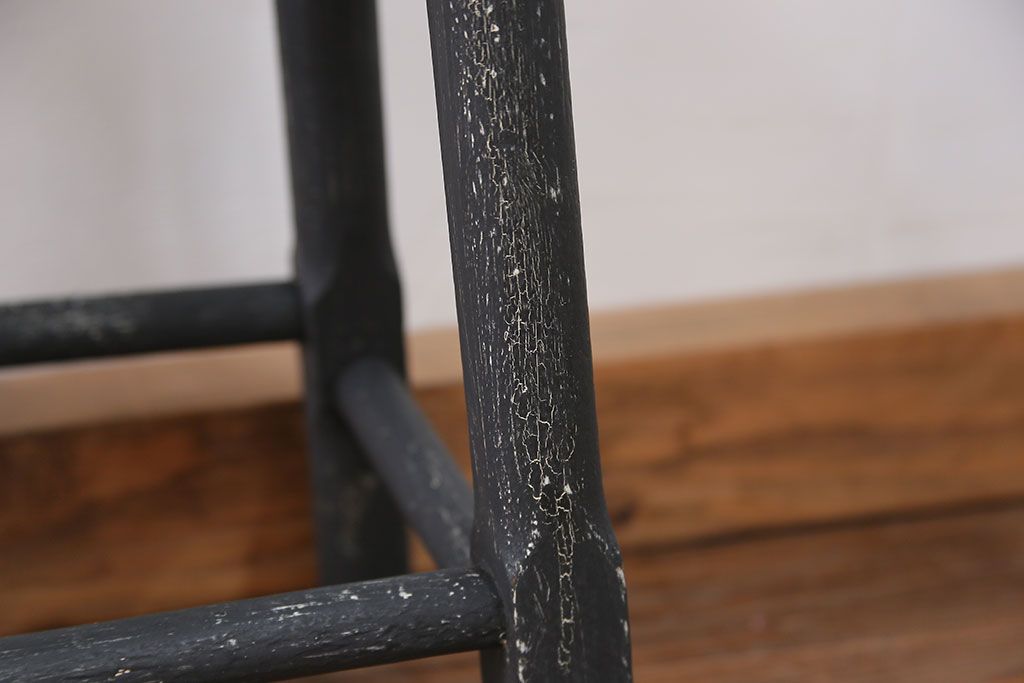 アンティーク家具　アンティークペイント かわいい丸椅子(スツール、丸椅子)