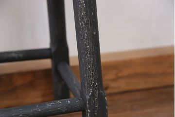 アンティーク家具　アンティークペイント かわいい丸椅子(スツール、丸椅子)