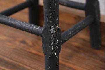 アンティーク家具　アンティークペイント かわいい丸椅子(スツール、丸椅子)