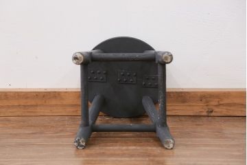 アンティーク家具　アンティークペイント かわいい丸椅子(スツール、丸椅子)