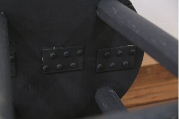 アンティーク家具　アンティークペイント かわいい丸椅子(スツール、丸椅子)