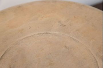 アンティーク雑貨　古民具・骨董　古い木味の大きなこね鉢(ボール・木鉢)