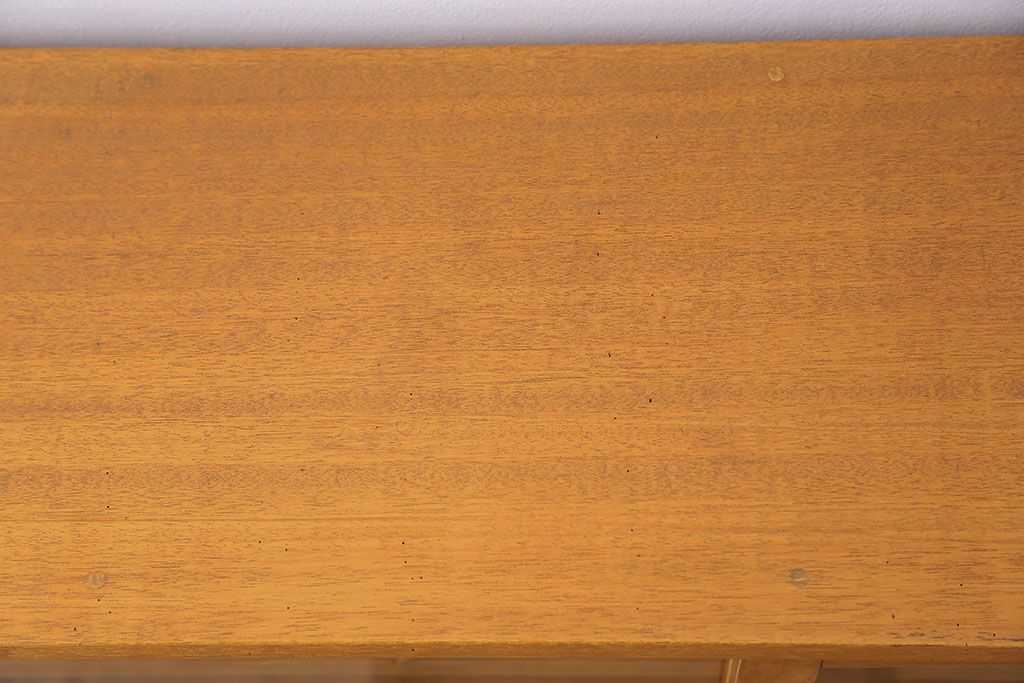 アンティーク家具　アンティーク 引き出し付き薄型脚付き収納棚(2)(キャビネット)