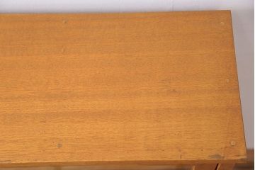 アンティーク家具　アンティーク 引き出し付き薄型脚付き収納棚(2)(キャビネット)