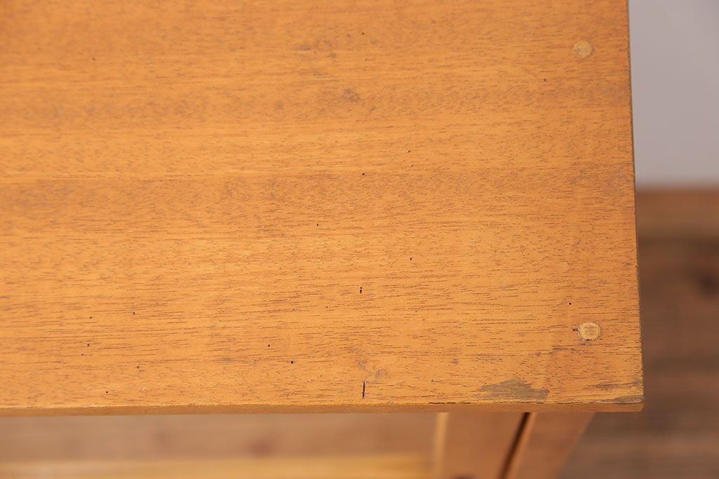 アンティーク家具　アンティーク 引き出し付き薄型脚付き収納棚(2)(キャビネット)