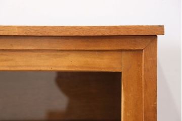 アンティーク家具　アンティーク 引き出し付き薄型脚付き収納棚(2)(キャビネット)