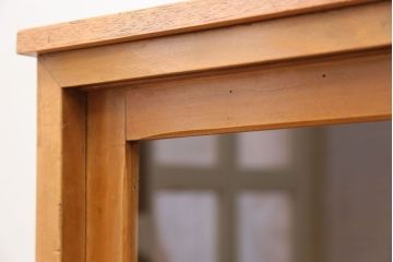 アンティーク家具　アンティーク 引き出し付き薄型脚付き収納棚(2)(キャビネット)