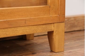 アンティーク家具　アンティーク 引き出し付き薄型脚付き収納棚(2)(キャビネット)