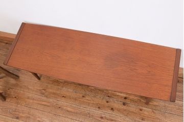 ヴィンテージ家具　北欧ビンテージ　チーク材センターテーブル(1)(コーヒーテーブル)