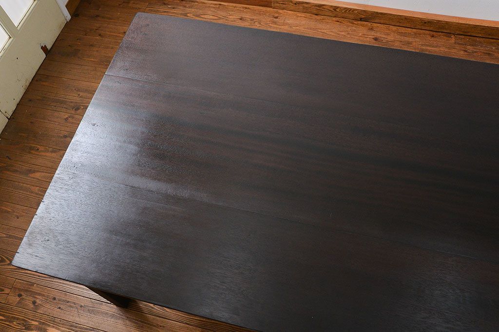 アンティーク家具　アンティーク 特大 両面引き出しのシックな作業台(ダイニングテーブル)