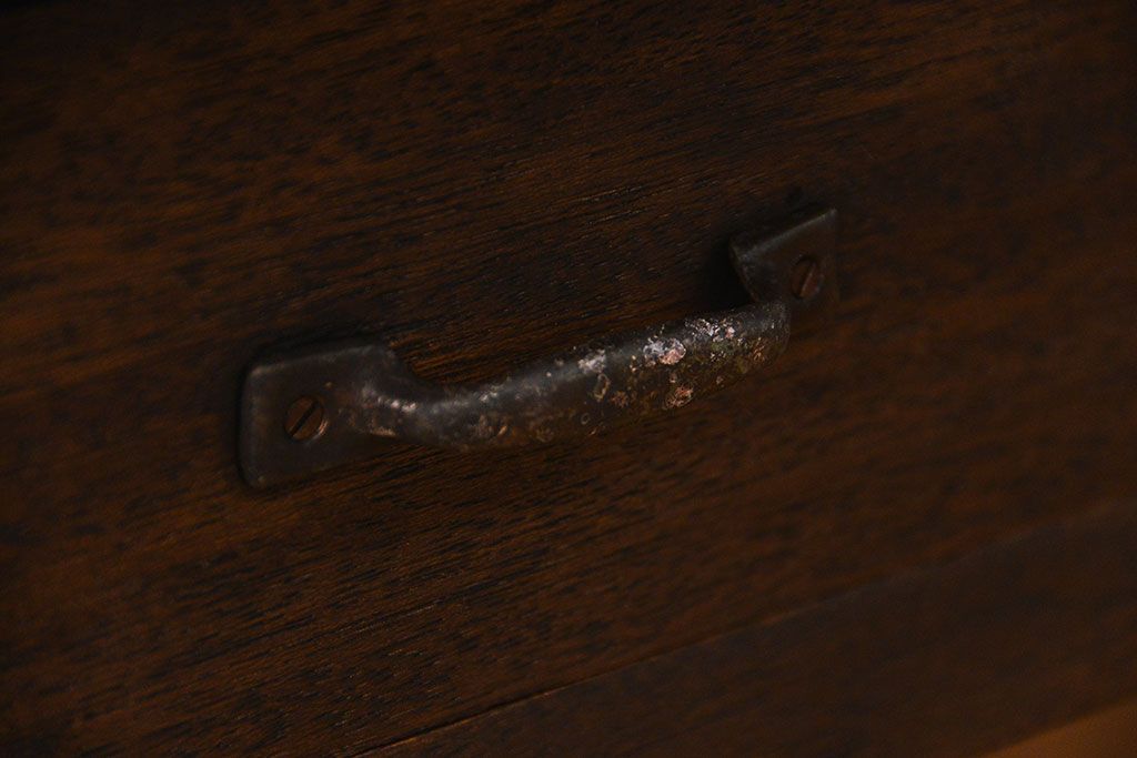 アンティーク家具　アンティーク 特大 両面引き出しのシックな作業台(ダイニングテーブル)