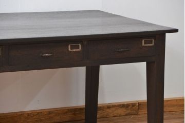 アンティーク家具　アンティーク 特大 両面引き出しのシックな作業台(ダイニングテーブル)