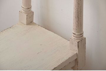 アンティーク家具　アンティークペイントの使い込まれた椅子(イス、チェア)