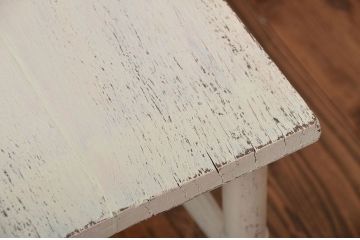 アンティーク家具　アンティークペイントの使い込まれた椅子(イス、チェア)