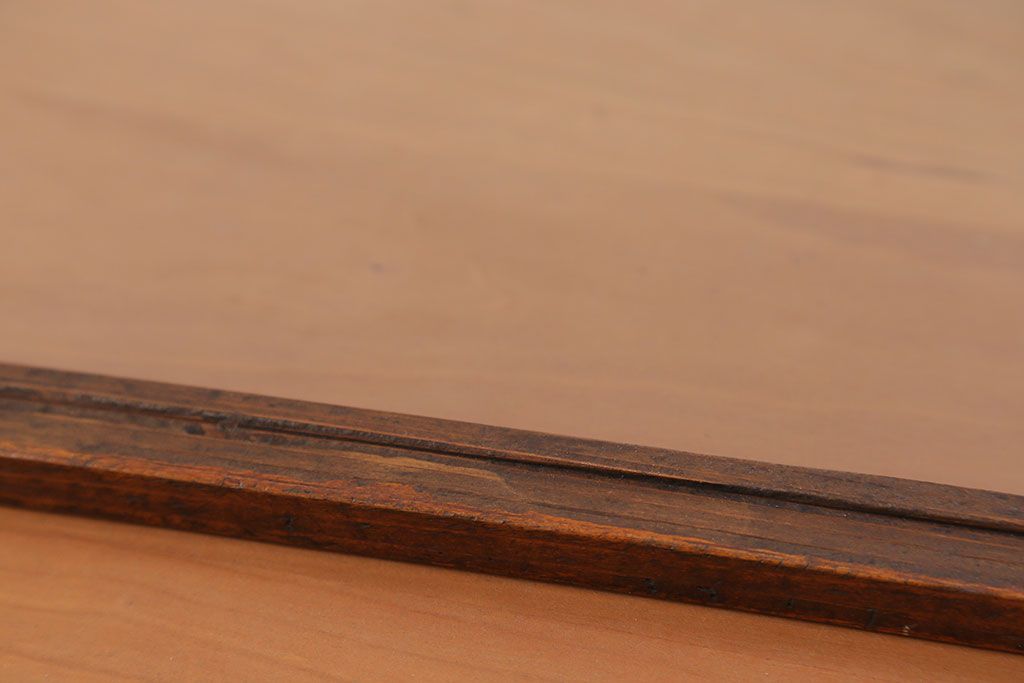 アンティーク家具　アンティーク 古い木の小さなコレクションボックス(ガラスケース)