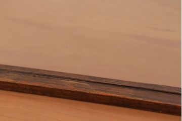 アンティーク家具　アンティーク 古い木の小さなコレクションボックス(ガラスケース)