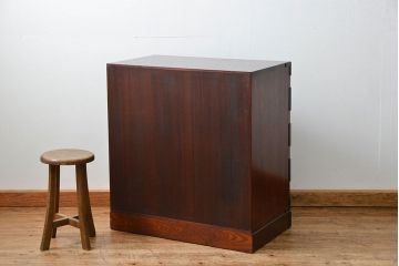 中古 秋田県 川連漆器伝統工芸 無垢材 がんこ箪笥(定価 約40万円)