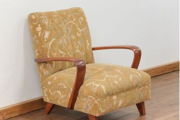 レトロ家具　昭和レトロ 1960〜70年代　かわいい一人掛けソファ(1)(シングルソファ、椅子、アームチェア、イス)