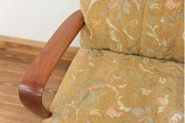 レトロ家具　昭和レトロ 1960〜70年代　かわいい一人掛けソファ(1)(シングルソファ、椅子、アームチェア、イス)