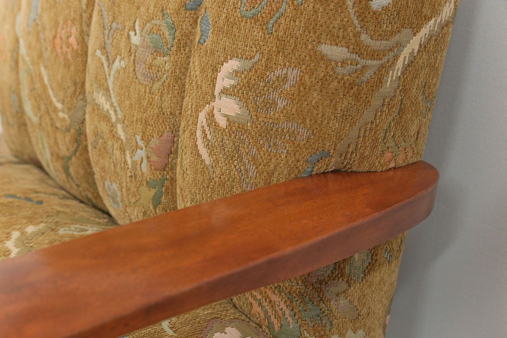 レトロ家具　昭和レトロ 1960〜70年代　かわいい一人掛けソファ(1)(シングルソファ、椅子、アームチェア、イス)