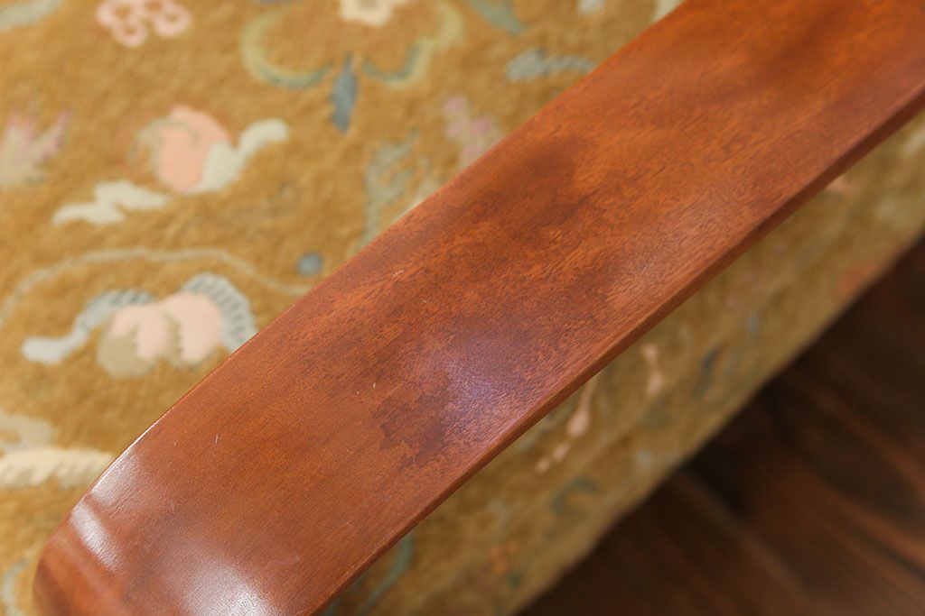 レトロ家具　昭和レトロ 1960〜70年代　かわいい一人掛けソファ(1)(シングルソファ、椅子、アームチェア、イス)