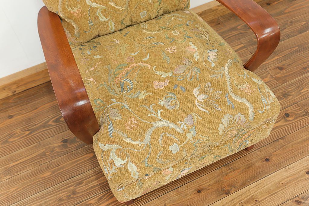 レトロ家具　昭和レトロ 1960〜70年代　かわいい一人掛けソファ(1)(シングルソファ、椅子、アームチェア、イス)