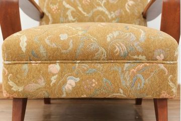 レトロ家具　昭和レトロ 1960〜70年代　かわいい一人掛けソファ(1)(シングルソファ、椅子、アームチェア、イス)