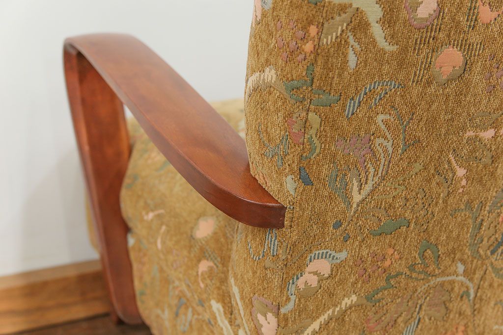 レトロ家具　昭和レトロ 1960〜70年代　かわいい一人掛けソファ(1)(シングルソファ、椅子、アームチェア、イス)