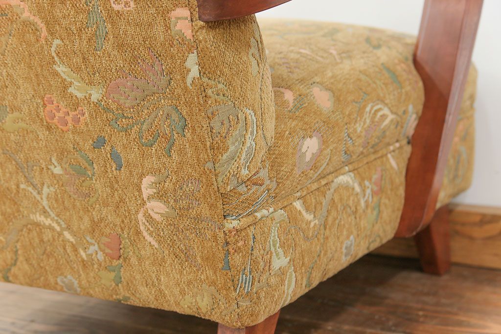 レトロ家具　昭和レトロ 1960〜70年代　かわいい一人掛けソファ(1)(シングルソファ、椅子、アームチェア、イス)