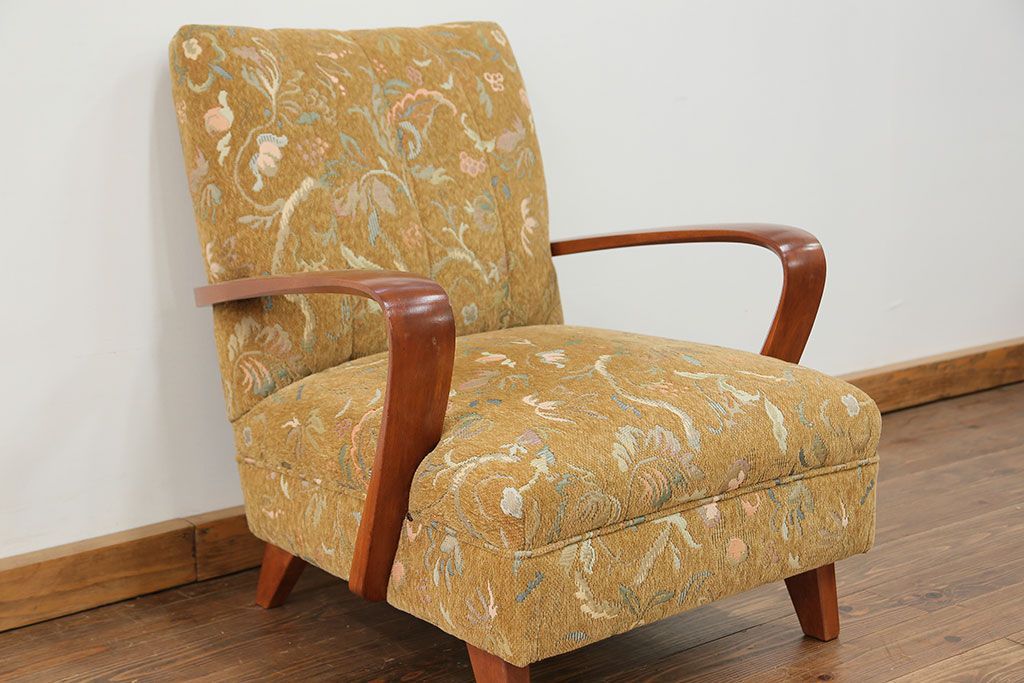 レトロ家具　昭和レトロ 1960〜70年代　かわいい一人掛けソファ(2)(椅子・アームチェア・イス)