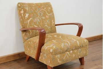 レトロ家具　昭和レトロ 1960〜70年代　かわいい一人掛けソファ(2)(椅子・アームチェア・イス)