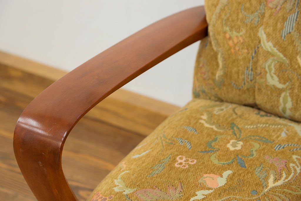 レトロ家具　昭和レトロ 1960〜70年代　かわいい一人掛けソファ(2)(椅子・アームチェア・イス)