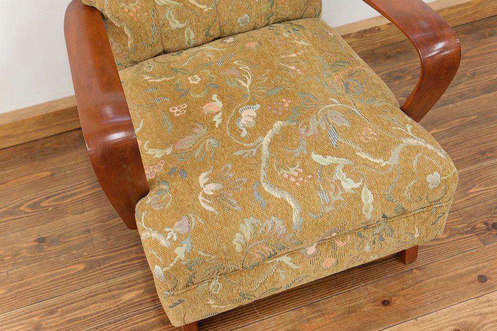 レトロ家具　昭和レトロ 1960〜70年代　かわいい一人掛けソファ(2)(椅子・アームチェア・イス)