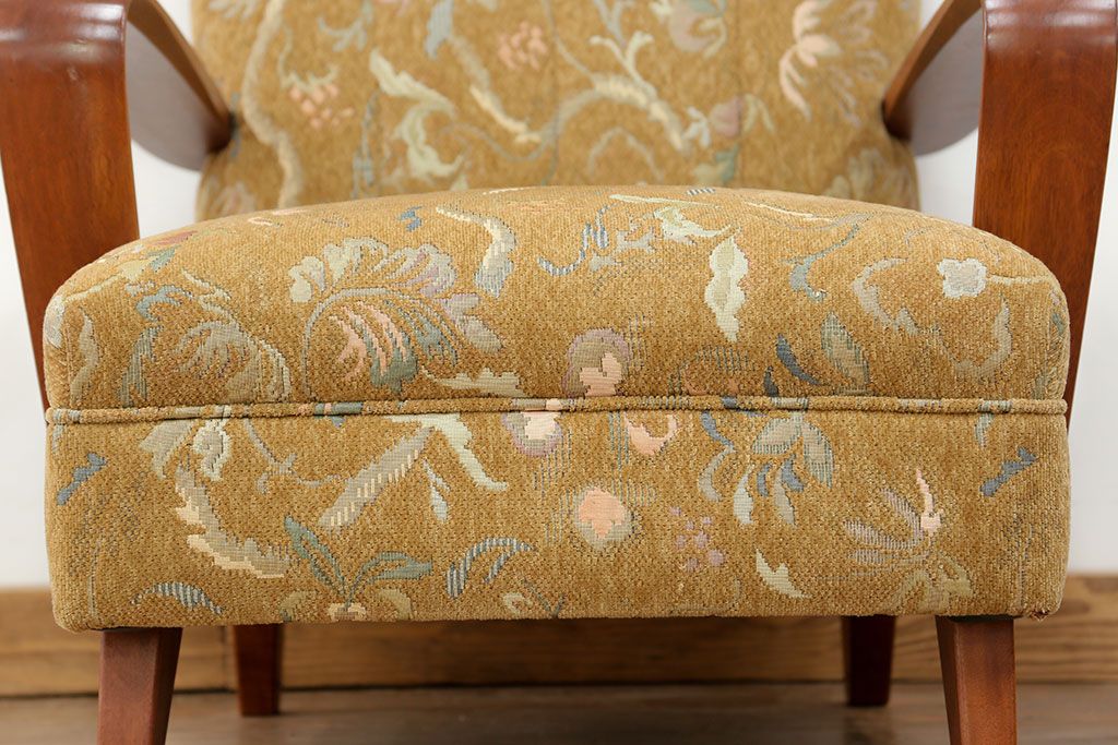 レトロ家具　昭和レトロ 1960〜70年代　かわいい一人掛けソファ(2)(椅子・アームチェア・イス)