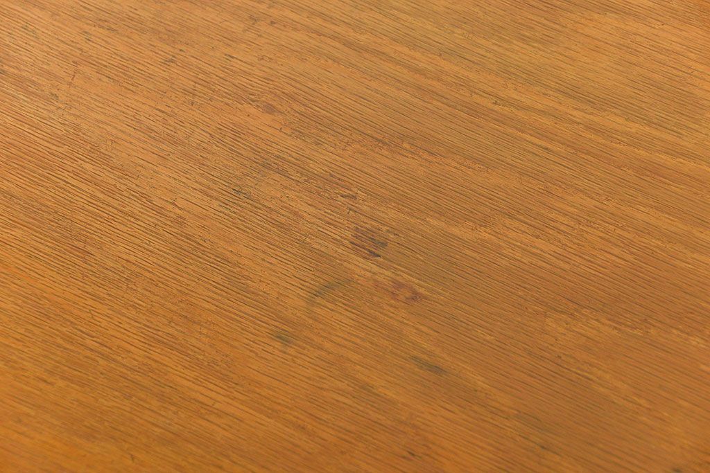 レトロ家具　昭和レトロ シンプルで使いやすいアンティーク両袖机(デスク)