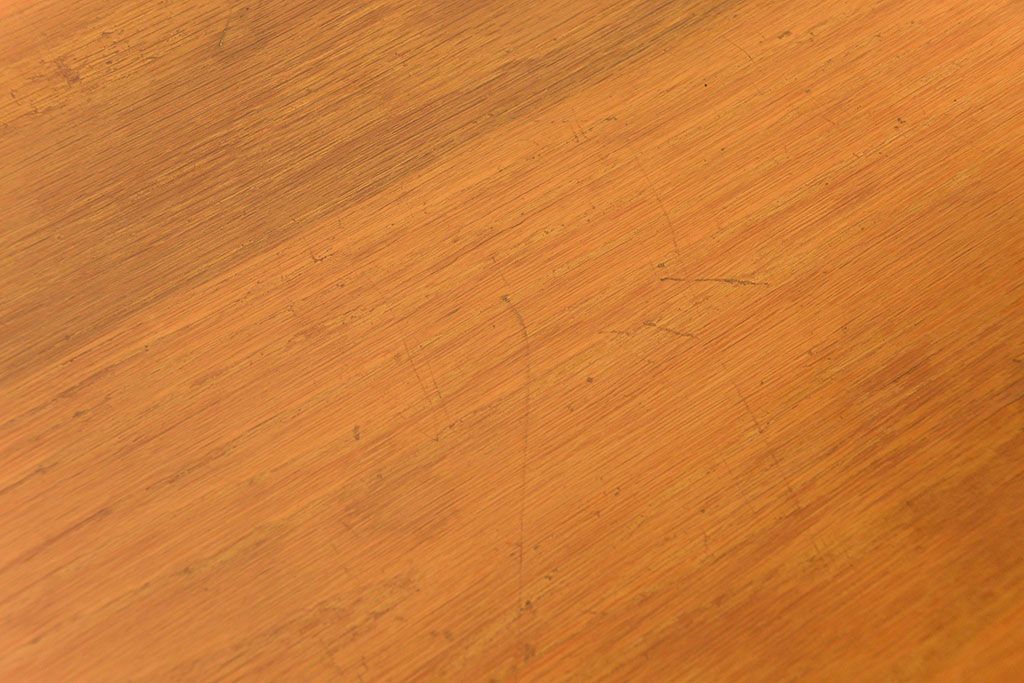 レトロ家具　昭和レトロ シンプルで使いやすいアンティーク両袖机(デスク)