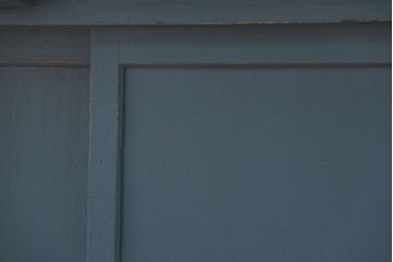 アンティーク家具　アンティークペイント　古い木の大きな作業台(テーブル、陳列台)