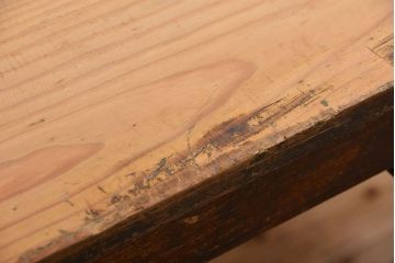 アンティーク家具　アンティークジャンクスタイル　使い込まれた無骨で重厚な作業台(テーブル)