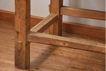 アンティーク家具　アンティークジャンクスタイル　使い込まれた無骨で重厚な作業台(テーブル)