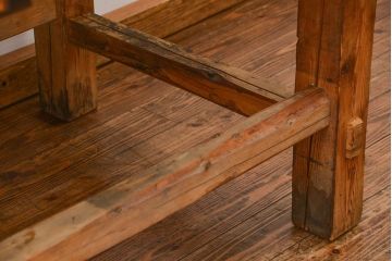 アンティーク家具　アンティークジャンクスタイル　使い込まれた無骨で重厚な作業台(テーブル)